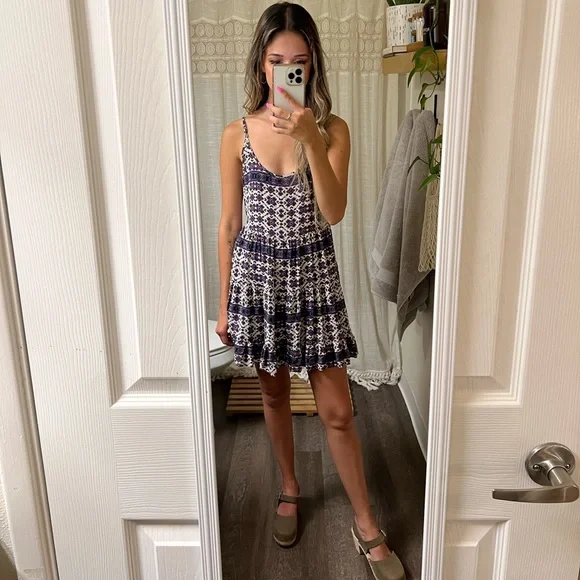 floral cami mini dress Faded Rose Cami Mini Dress (4 Colors) Green